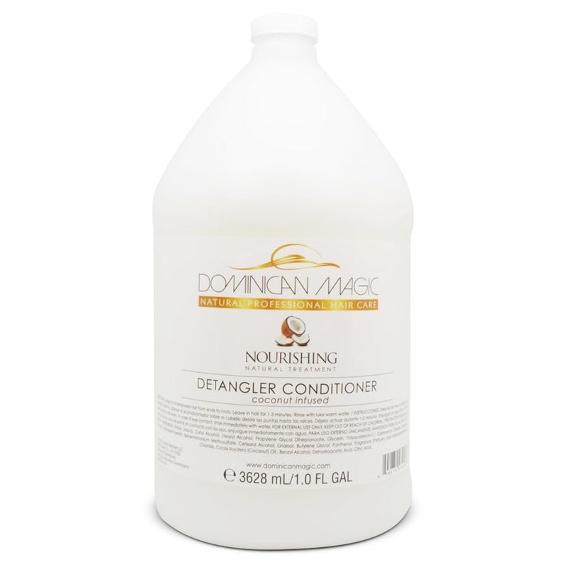 Dominican Magic Detangler CoconutInfused Conditioner  1 Gallon 3628ml  UltraHydrating  Strengthening  Softens Detangles  Restores Shine for All Hair Types