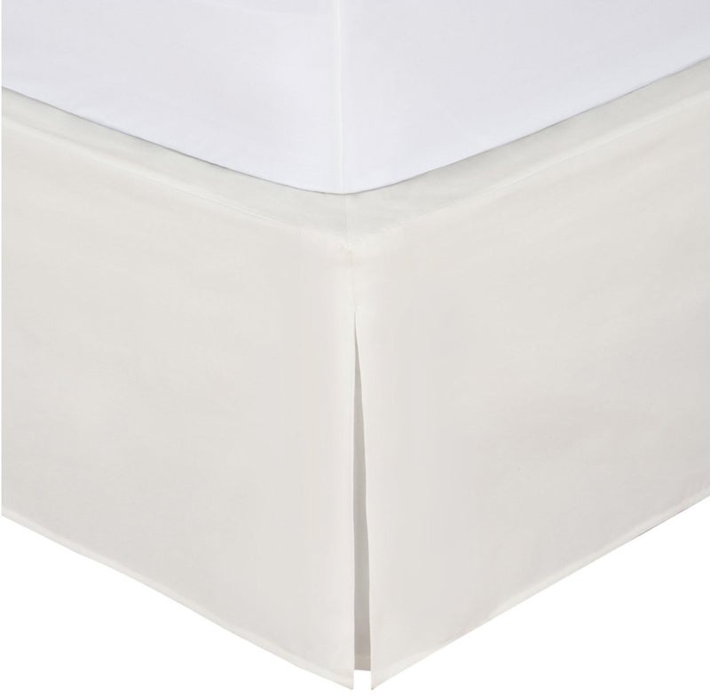 Fancy Linen Fancy Collection Easy Care Bed Skirt Pleated Microfiber 14 inch Drop Bed Skirt Solid New Beige Full 