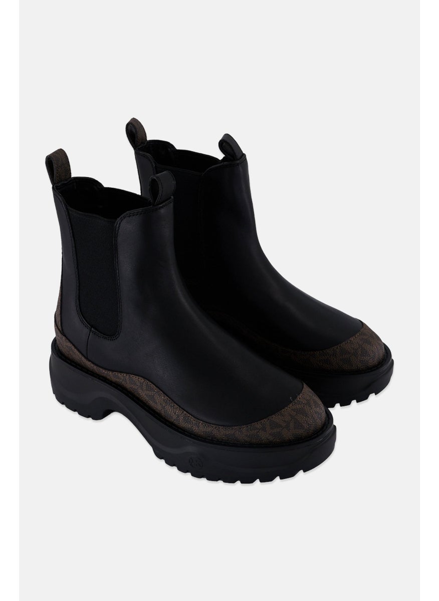 Michael Kors Women Medium Durpee Bootie Leather Ankle Boots, Black  - Image 1