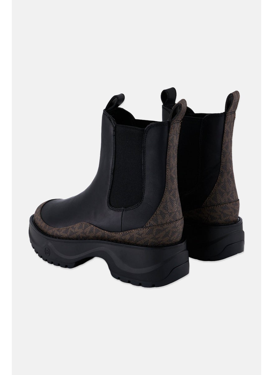 Michael Kors Women Medium Durpee Bootie Leather Ankle Boots, Black  - Image 4