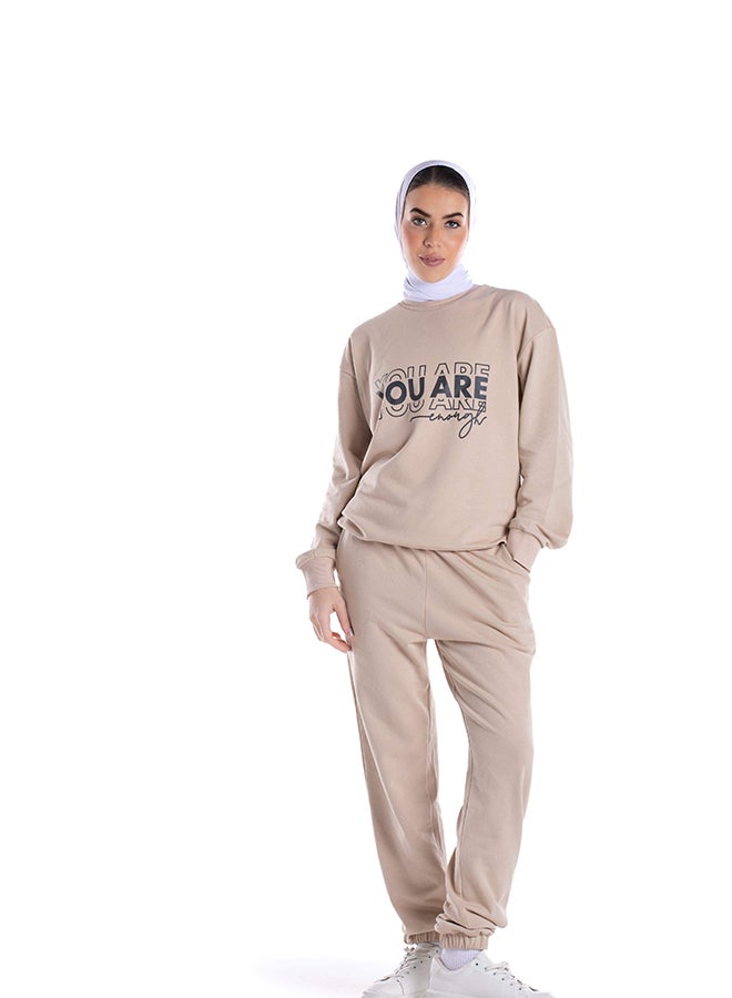 Carina ribbed-edges-lounge-sweatshirt