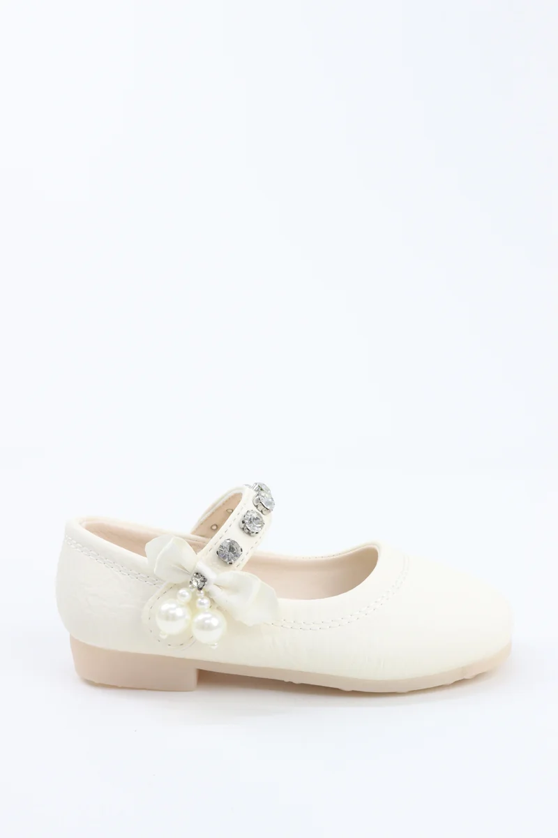 Viny VINY Girls  Ballerina Flats Strap – Elegant Ballet Flats for Girls, Comfortable Party & Wedding Shoes, Princess Dress Shoes for Kids