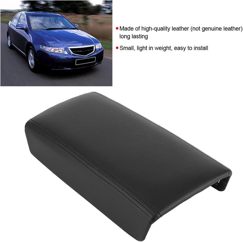 Aramox Center Console Lid Fit for 7th 2003?2007, Car Center Console Armrest Pad Central Storage Box Cover Trim(Black) - Image 2