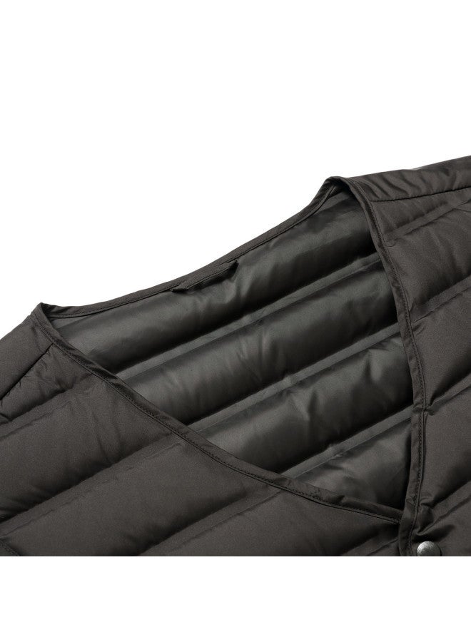 YaYa Winter Loose Lightweight Comfortable Solid Color Versatile Warm Inner Vest Casual Down Vest Men - Image 5