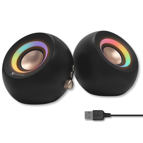 X9 Performance Computer Speakers for Desktop PC - Bluetooth, Aux, and USB Speakers with RGB Lighting for Desk Top, Laptops, Tablet - Image 1