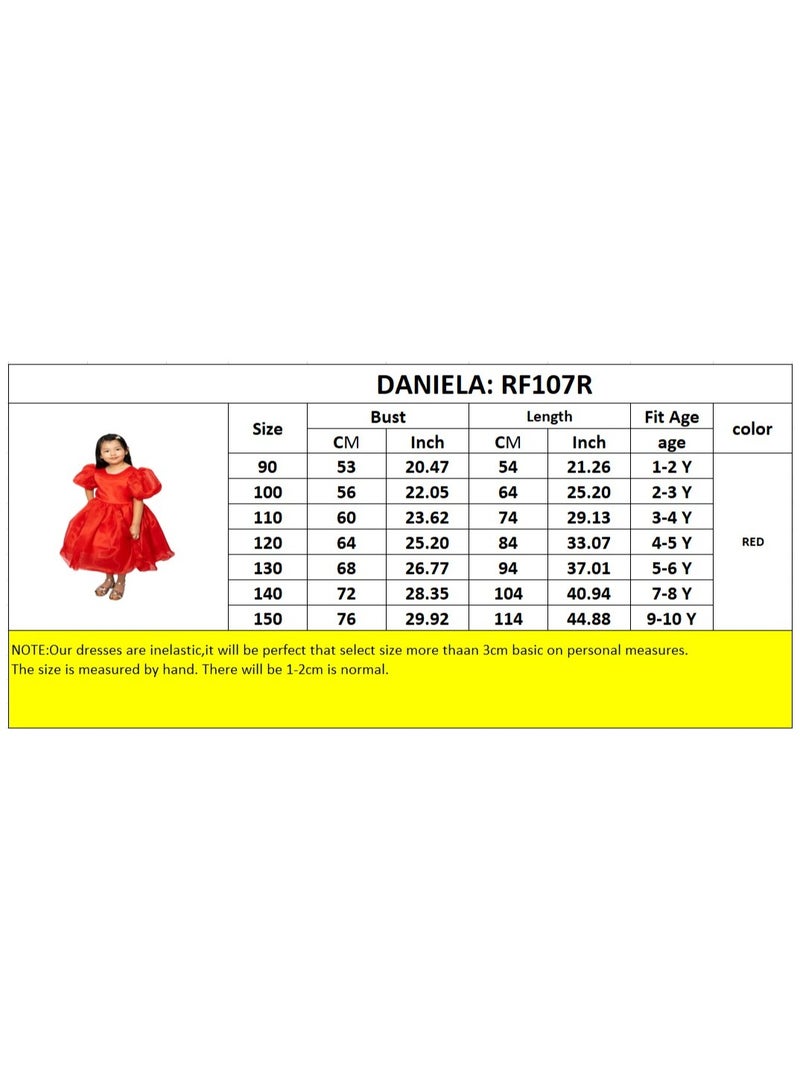 دىدانيالا فستان بأكمام منفوشة من الأورجانزا - Image 4