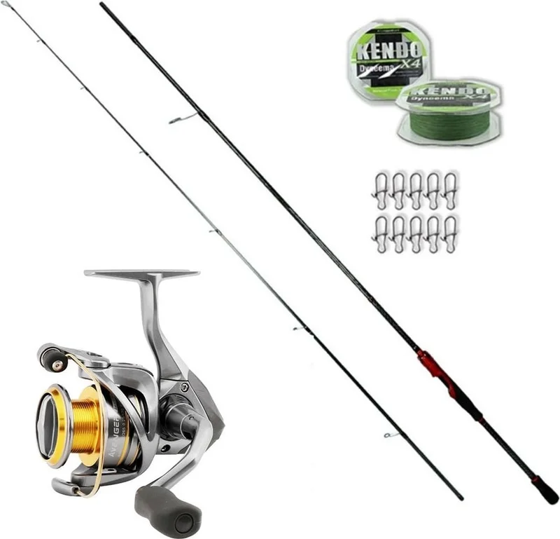 Okuma Avenger 4000 - Fujin Red Romeo 270CM 8-37GR Spin Fishing Rod Set