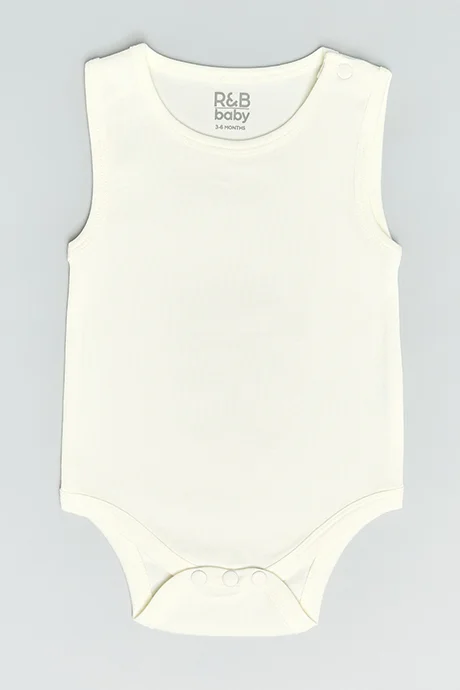 أر أند بي 3 Pack Solid Sleeveless Bodysuits