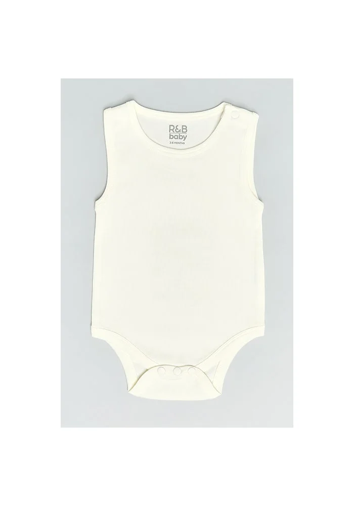 أر أند بي 3 Pack Solid Sleeveless Bodysuits