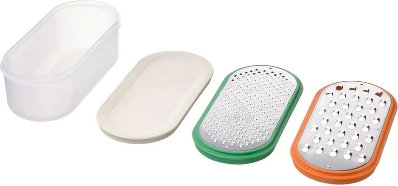 Ikea Grater Set of 2 Stainless Steel Storage Container with Lid