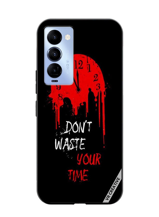 VR CREATIVE غطاء حماية لتكنو كامون 18/18 بي لا تضيع وقتك تصميم متعدد الألوان - Image 1