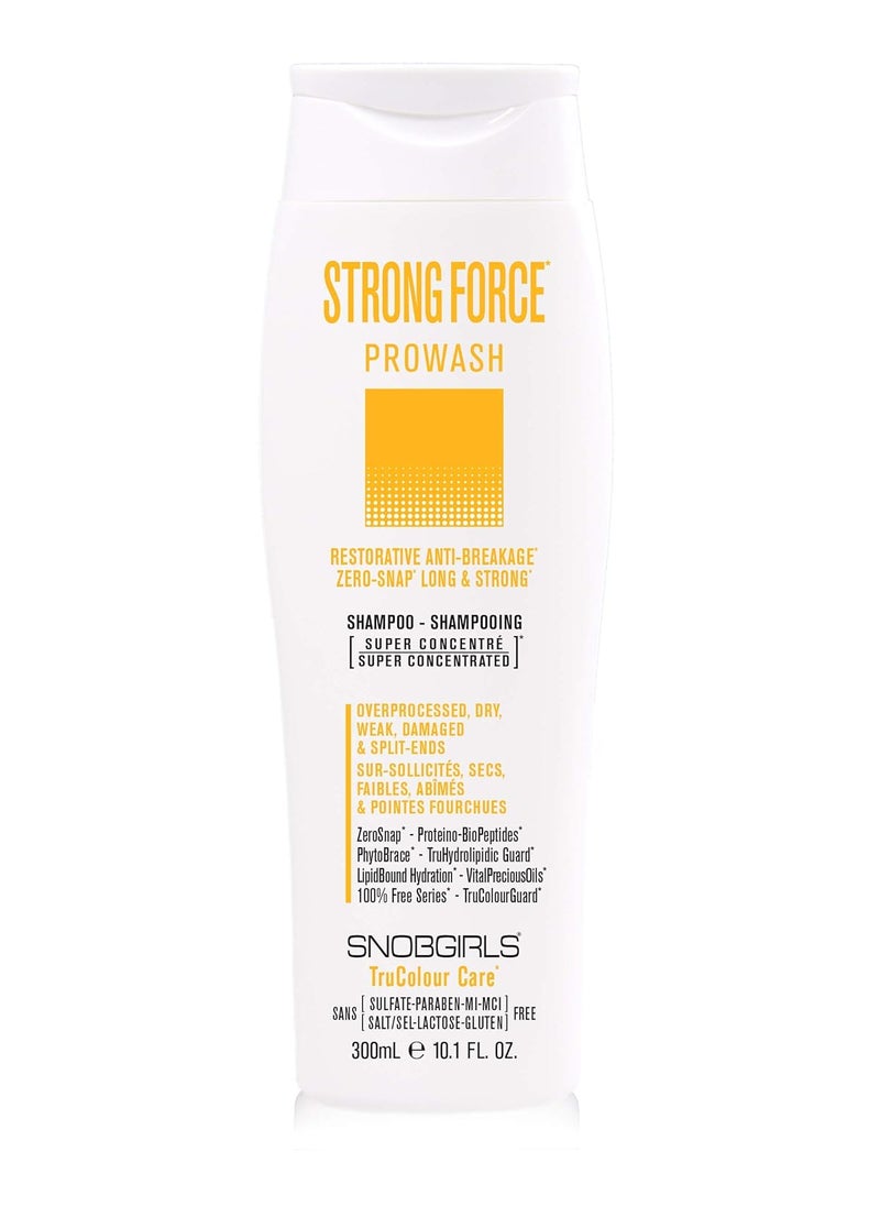 SNOBGIRLS STRONGFORCE Prowash Hair Shampoo AntiBreakage Length strengthening shampoo damaged length  For Overprocessed Dry Weak Damaged Hair SplitEnds 