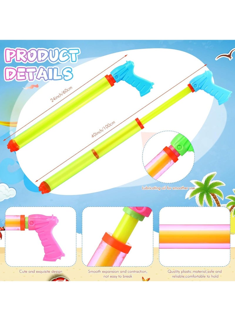VUCATIN 24" Water Gun Cannon Strong Powerful Water Gun Pool Toys Colorful Plastic Water Shooters for Outdoor Swimming Pool Backyard Beach Sand Party Fighting Play Game (D)  - Image 3