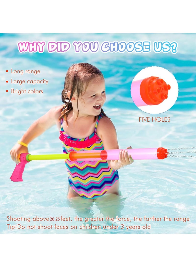 VUCATIN 24" Water Gun Cannon Strong Powerful Water Gun Pool Toys Colorful Plastic Water Shooters for Outdoor Swimming Pool Backyard Beach Sand Party Fighting Play Game (D)  - Image 2