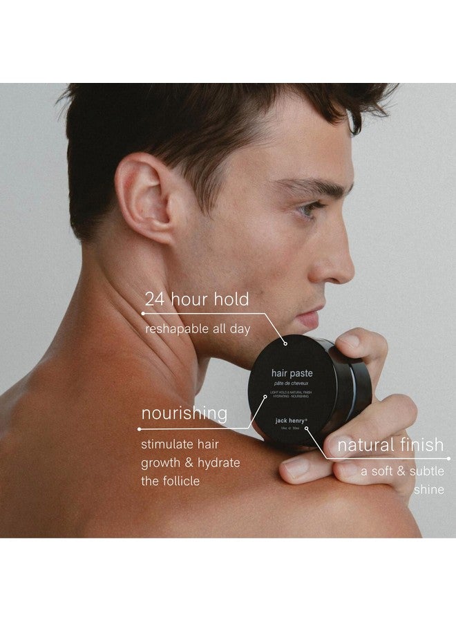 جاك هنري معجون طبيعي لتصفيف الشعر للرجال - تثبيت يدوم 24 ساعة لجميع أنواع الشعر - تركيبة نباتية خفيفة الوزن غير دهنية لترطيب الشعر ومنحه مظهرًا صحيًا (1.69 أونصة) - Image 5