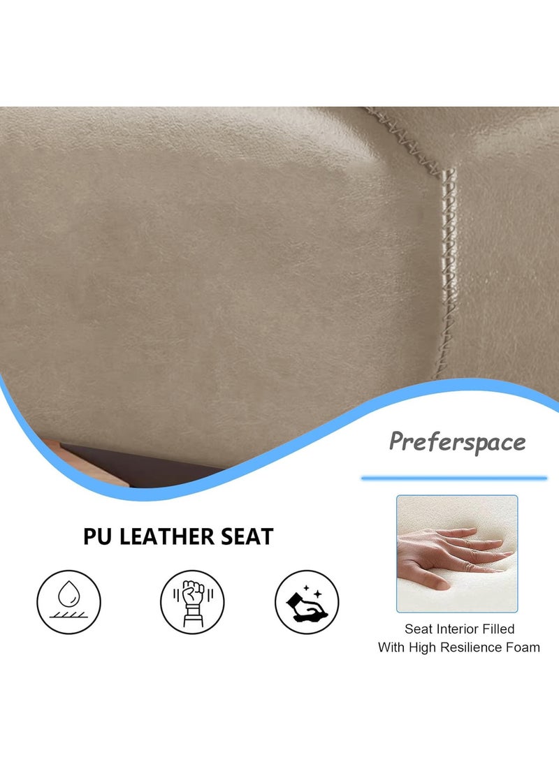 شو وو مسند قدم عثماني عتيق، مسند قدم أنيق وعملي، مسند قدم، مقعد عثماني مبطن حديث، كرسي منزلي بمقبض للمنزل والمكتب - Image 5