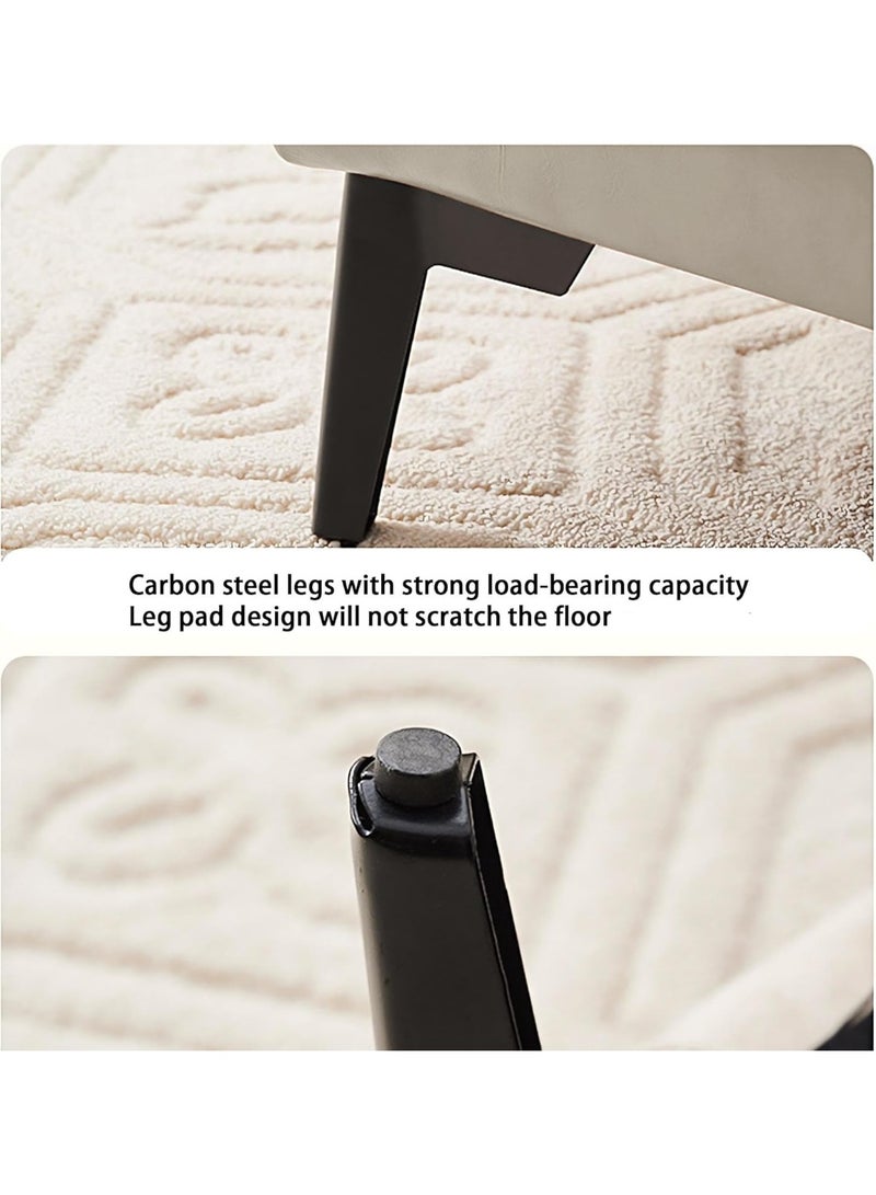 شو وو مسند قدم عثماني عتيق، مسند قدم أنيق وعملي، مسند قدم، مقعد عثماني مبطن حديث، كرسي منزلي بمقبض للمنزل والمكتب - Image 3