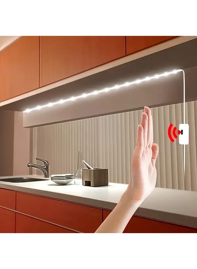شريط إضاءة LED أبيض بارد من 3M للمطبخ يعمل عبر USB مع مستشعر حركة وتحكم بتبديل الموجة - Image 1