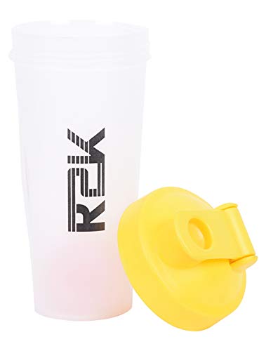 R2K Sport Protein Shaker/Gym and Water Bottle, 700ml (Yellow) - Image 3