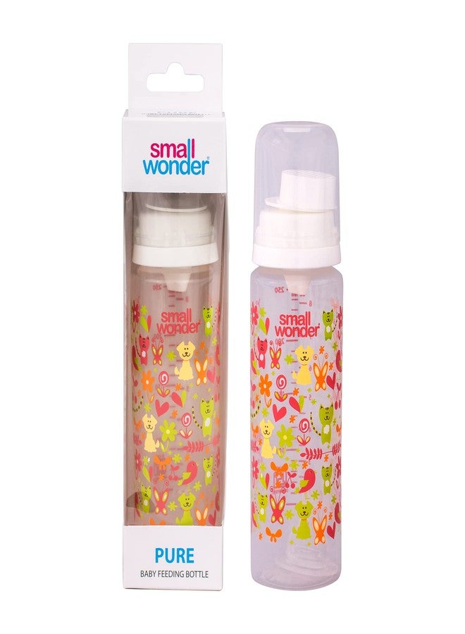 SMALL WONDER زجاجة رضاعة الأطفال سمول وندر بيور (أبيض، 250 مل - عبوة من قطعة واحدة) - Image 4