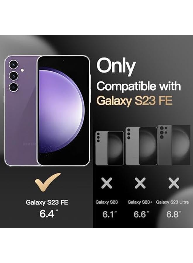 جي تيك جراب لهاتف Samsung Galaxy S23 Fe مقاس 6.4 بوصة متوافق مع ملحقات Magsafe بطبقتين متينتين ومضاد للصدمات وغطاء مغناطيسي للهاتف باللون الأرجواني الفاتح - Image 2