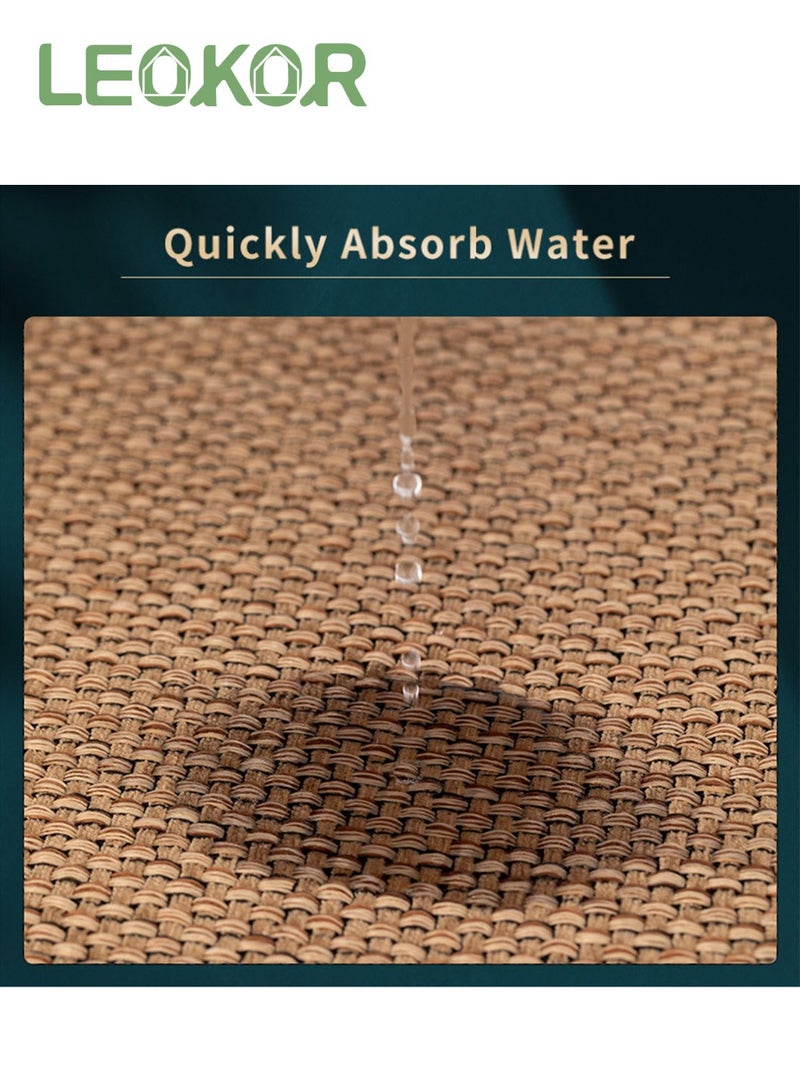 LEOKOR 2 PCS Kitchen Rugs Washable, Non-Slip Kitchen Mats Natural Rubber Kitchen Mats for Floor Runner Rugs Set Ergonomic Comfort Rug for Kitchen - Image 5