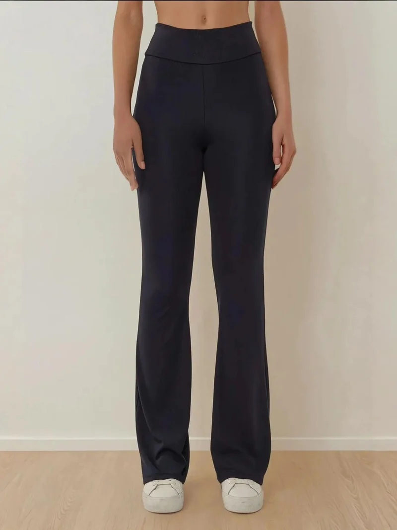 HICCUP Crop T-Shirt & Flare Leggings Two-Piece Coord Set