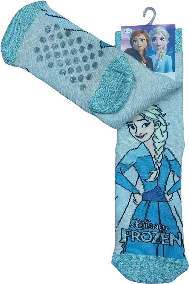 Çimpa Frozen Elsa Non-Slip Sole Winter Towel Kids Socks - Image 1
