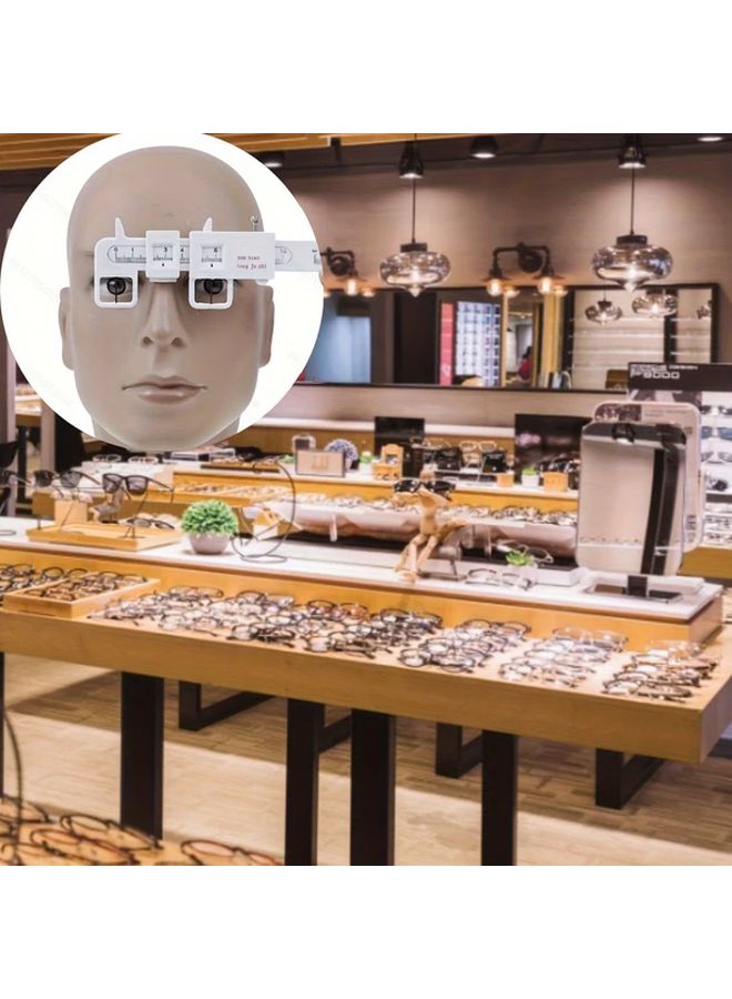 مقياس مسافة الحدقة الورني البصري الدقيق أداة قياس النظارات المعدنية المتينة 1 قطعة - Image 3