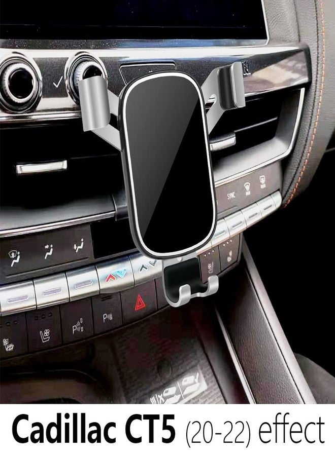 musttrue LUNQIN Car Phone Holder for Cadillac CT5 2020 2021 2022 2023 2024 2025 2026 and CT5-V 2020-2026 Auto Interior Accessories Cell Phones Mount Cellphone Mobile Cradle Charging Navigation GPS Screen Stand - Image 2