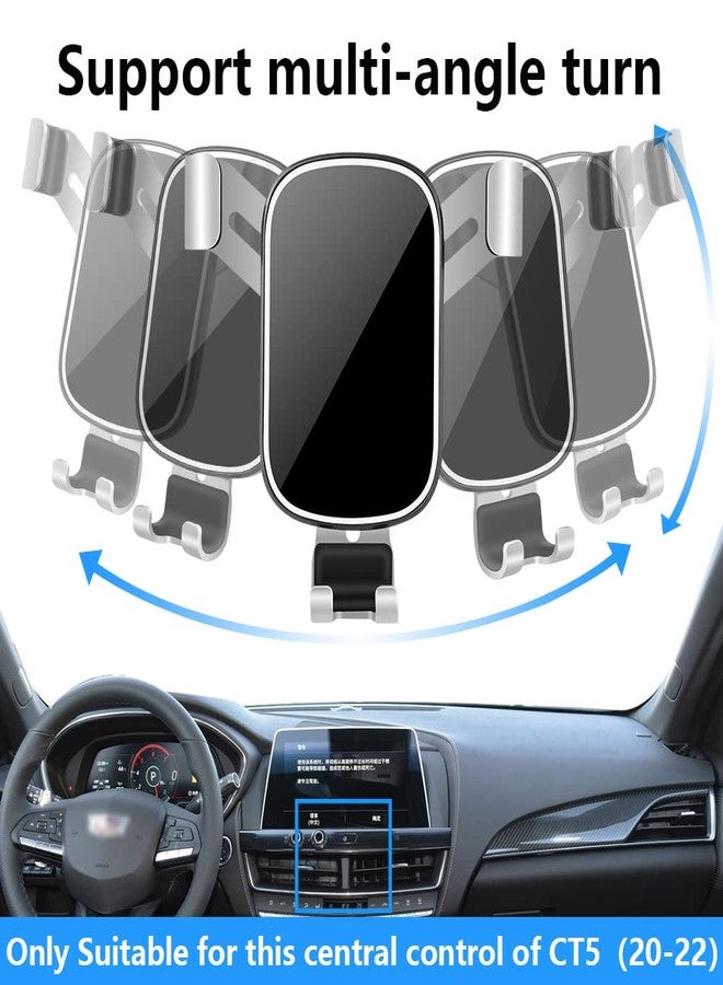 musttrue LUNQIN Car Phone Holder for Cadillac CT5 2020 2021 2022 2023 2024 2025 2026 and CT5-V 2020-2026 Auto Interior Accessories Cell Phones Mount Cellphone Mobile Cradle Charging Navigation GPS Screen Stand - Image 5