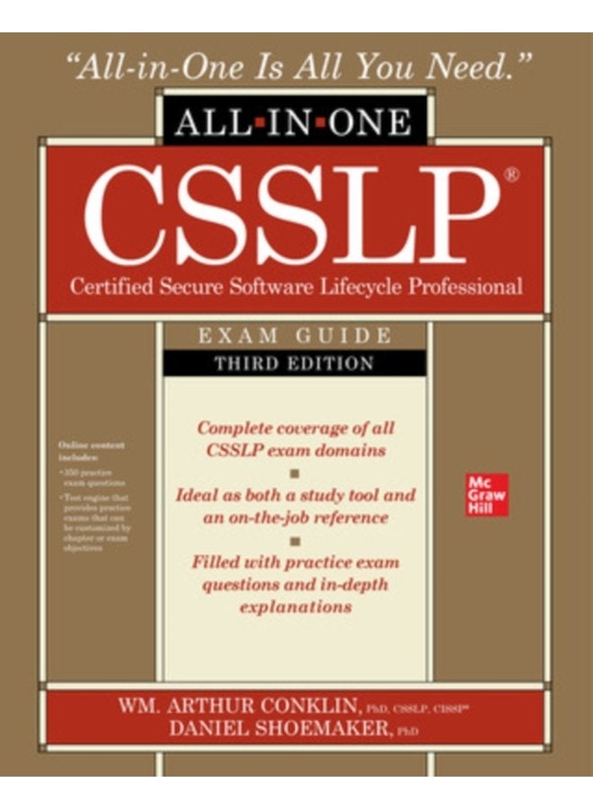 CSSLP Certified Secure Software Lifecycle Professional All in One Exam Guide Third Edition - Paperback