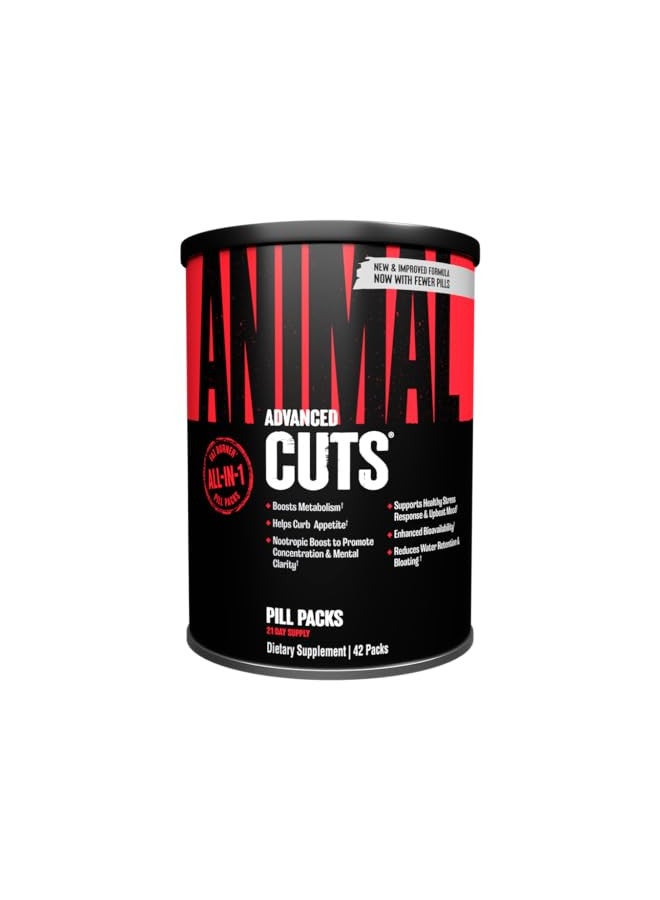 ANIMAL Animal Cuts Thermogenic Fat Burner - Nootropic Weight Loss Management Diet Pills for Men and Women for Focus and Brain Support with Ketones - Image 1