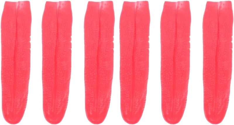 comfrt 3pcs Halloween Fake Tongue Rubber Rubber Long Tongue Horrible Trick Props for Bar KTV Haunted Night Party Cosplay - Image 1