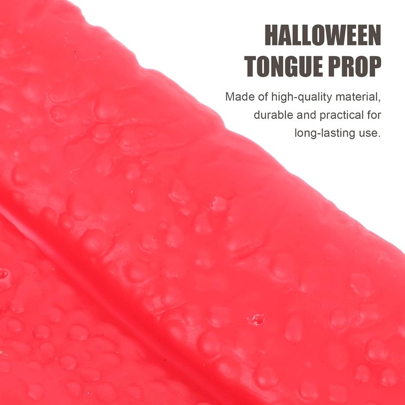 comfrt 3pcs Halloween Fake Tongue Rubber Rubber Long Tongue Horrible Trick Props for Bar KTV Haunted Night Party Cosplay - Image 2