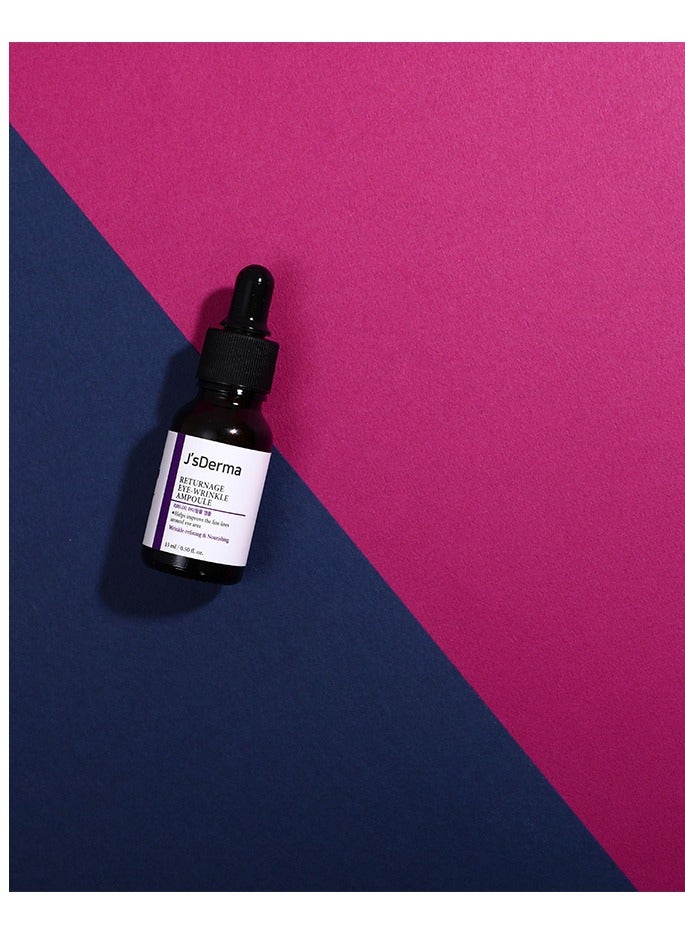 J'sDerma High-Concentration Ampoule for Eye Wrinkle and Fine Line Improvement Returnage Eye Wrinkle Ampoule 15ml  - Image 2