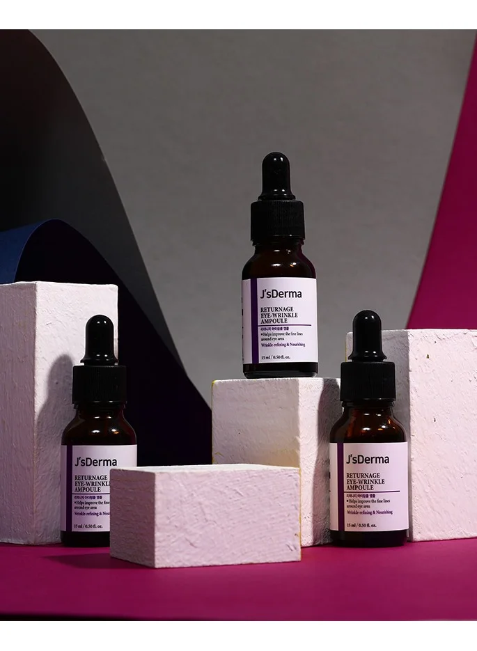 J'sDerma High-Concentration Ampoule for Eye Wrinkle and Fine Line Improvement Returnage Eye Wrinkle Ampoule 15ml