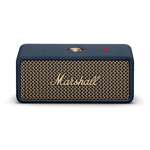 Marshall Emberton III Portable Bluetooth Speaker Rugged WaterproofDustProof Design Loud Stereo Sound Deep Bass Compact and Wireless for Travel and Outdoors Midnight Blue - Image 1
