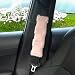 Lutoku 2Pcs Checkered Seat Belt Cover Pads Fuzzy Soft Auto Seatbelt Cover Car Shoulder Pads for Kids Women Suitable for All Vehicles Pink - Image 2