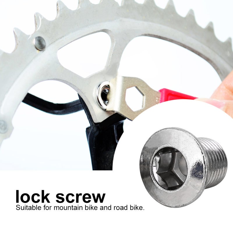 8Pcs/Pack Mountain Road Bicycles Chain Wheel Crankset Locking Screws Bolts Parts - Image 4