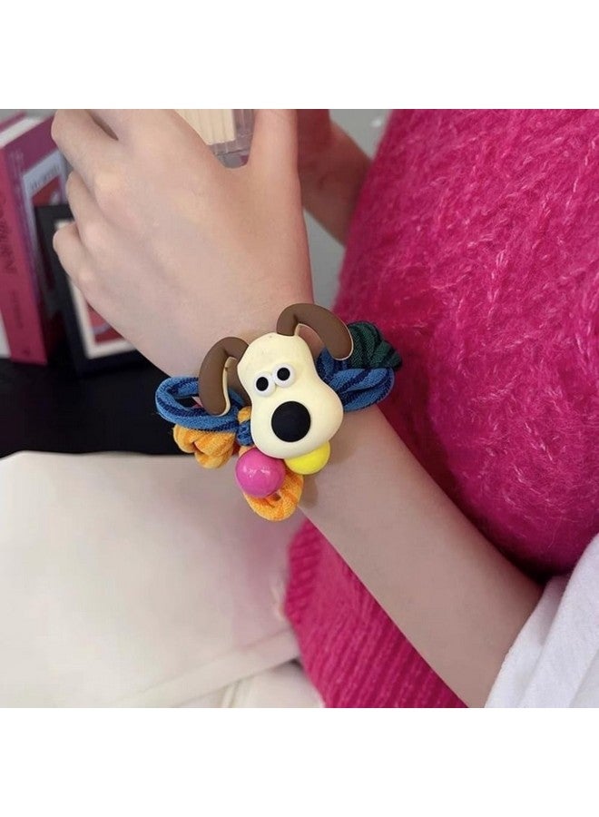 QUILBOOL Colorful Cartoon Elastic Hair Ties - Soft, Non-Slip Ponytail Holders for Girls, Toddlers & Kids | Adorable Hair Accessories for School & Parties 3PCS MULTICOLOR - Image 3