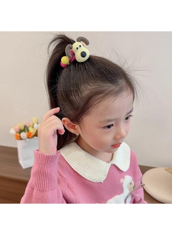 QUILBOOL Colorful Cartoon Elastic Hair Ties - Soft, Non-Slip Ponytail Holders for Girls, Toddlers & Kids | Adorable Hair Accessories for School & Parties 3PCS MULTICOLOR - Image 4
