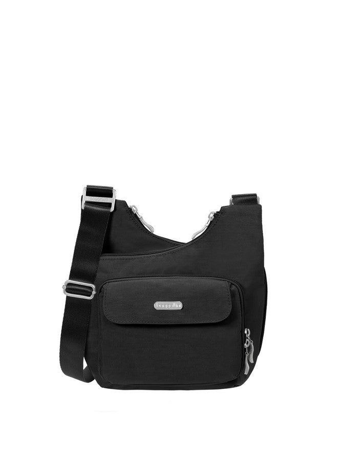 Baggallini Criss Cross Crossbody Bag (One Size, Black Sand) - Image 1