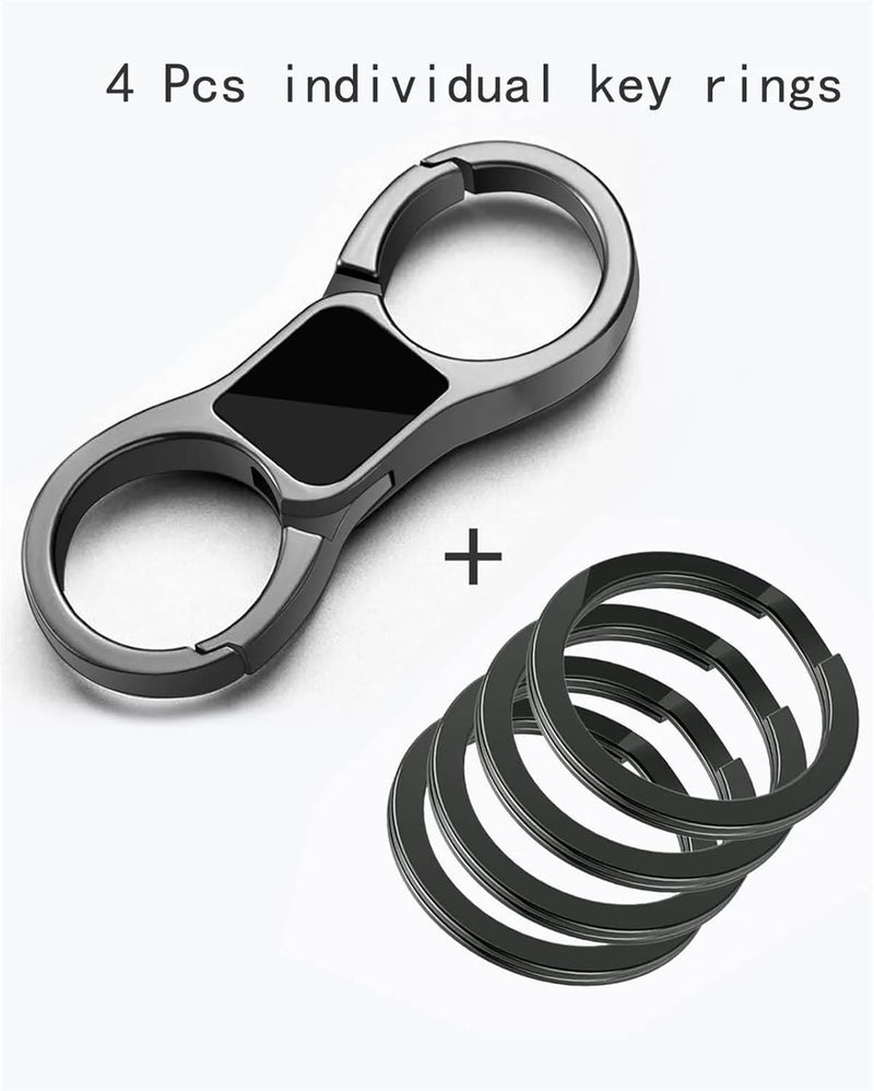 Quick Release Keychain 3pcs Key Chain Quick Release Spring with 4 Rings Heavy Duty Car Keychain Organizer for Men and Women - Image 3