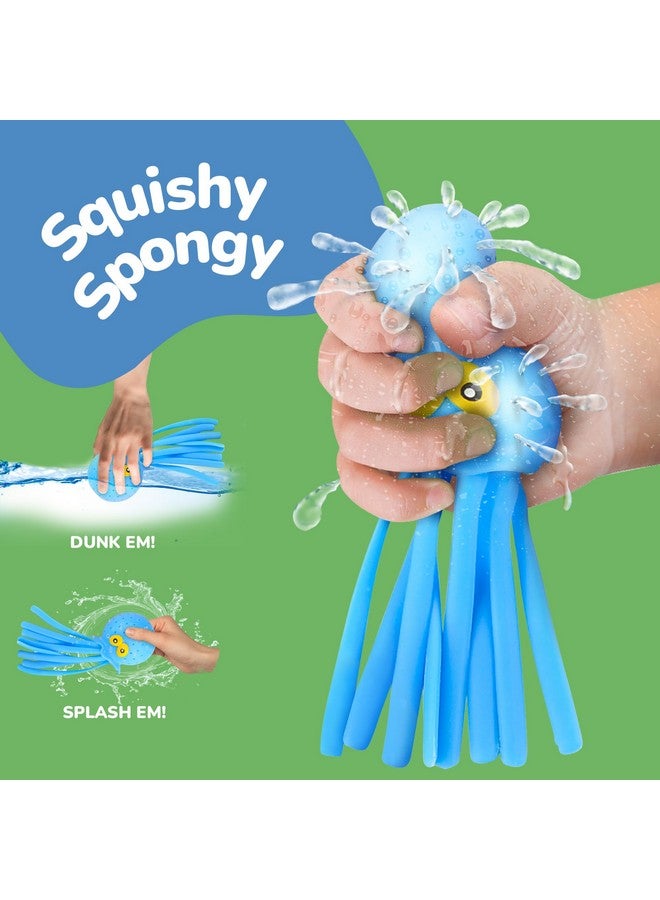 ArtCreativity Octopus Water Balls, Set of 3, Rubber Kids’ Bath Toys, Sensory Stress Relief Pool Toys for Kids, Cute Goodie Bag Fillers for Boys and Girls, Pink, Blue and Green - Image 3