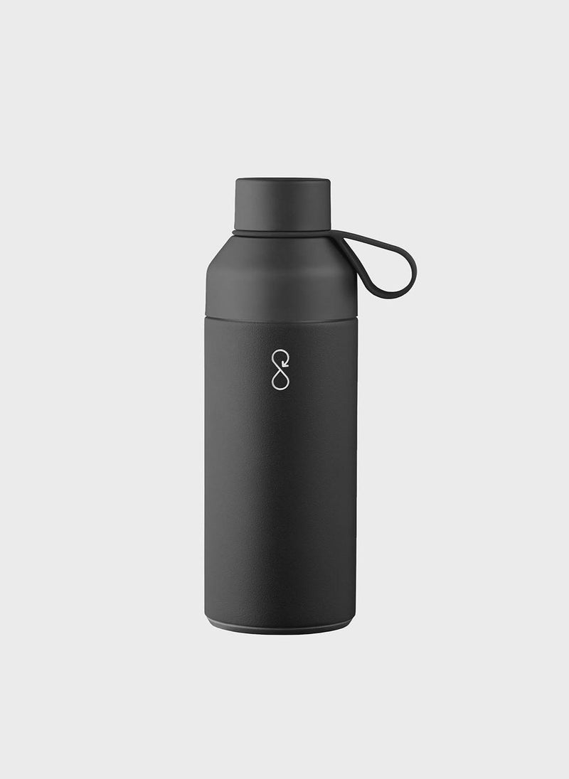 Ocean Bottle Eco-Friendly Stainless Steel Reusable Water Bottle Leakproof BPA Free Dishwasher Safe Double Wall Vacuum Insulated Thermos Flask - Black (500 Ml) - Image 1