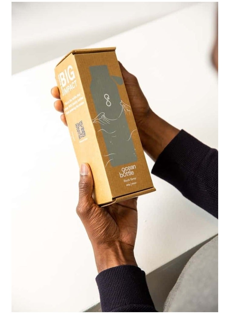 Ocean Bottle Eco-Friendly Stainless Steel Reusable Water Bottle Leakproof BPA Free Dishwasher Safe Double Wall Vacuum Insulated Thermos Flask - Black (500 Ml) - Image 5