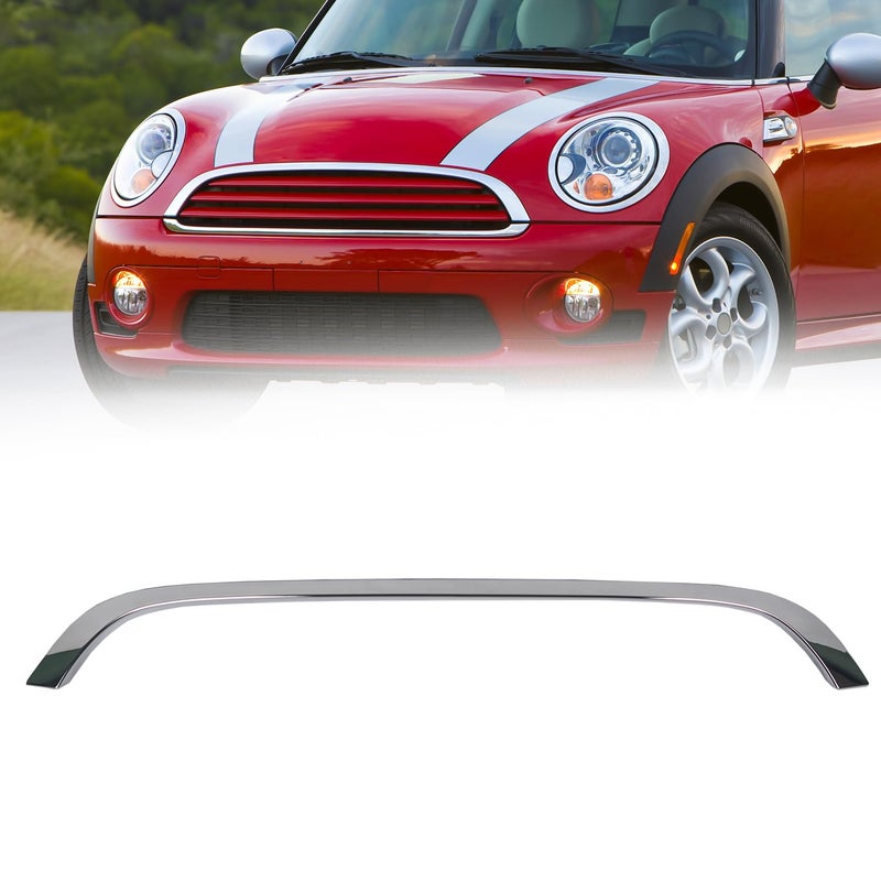 KARPAL Chrome Hood Trim Molding Compatible with 20072015 Mini Cooper R55 R56 R58 R59 Replaces 51132751040