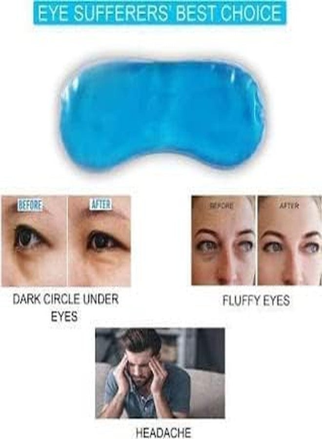 Yizika Cooling Gel Relaxing Eye Mask for Dark Circles Dry Eyes Cooling Eyes Pain Relief Redness Eye Patches Sleeping Cool Pad Suitable for All Family Members Sleeping - Image 3