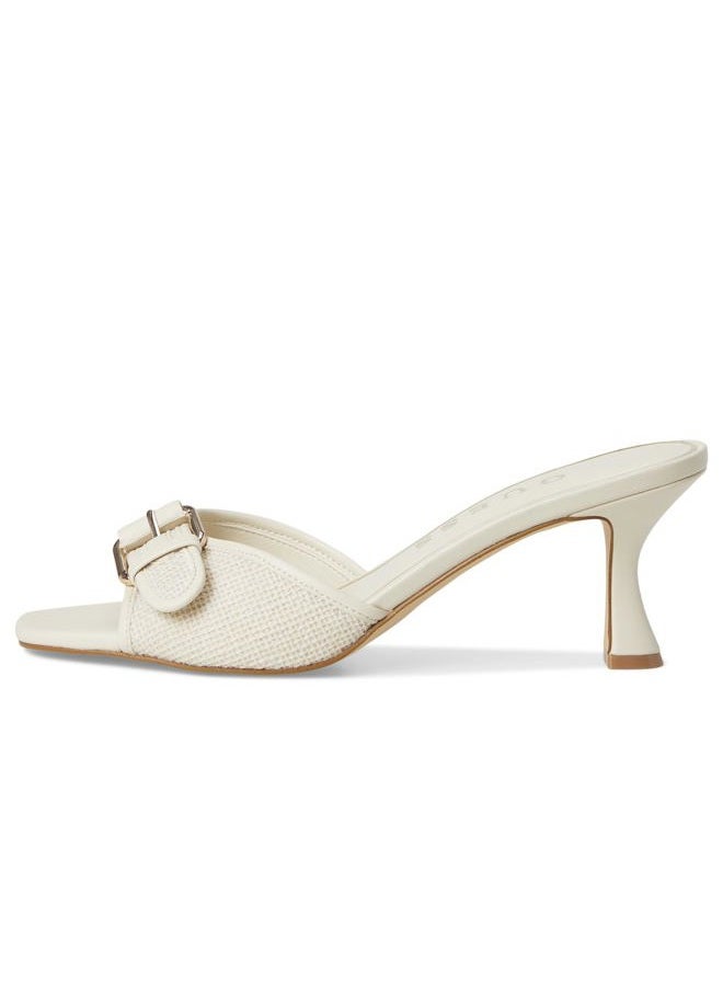 GUESS Women's Dista Heeled Sandal, Ivory 150, 38 EU - Image 5